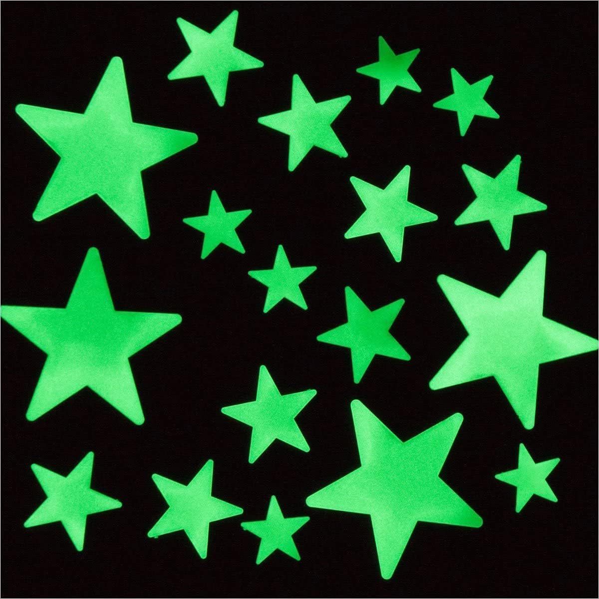 200pcs Glow-in-The-Dark Star Stickers Including Planets and Constellation Map with Sticky Putty  Made of Durable Plastic