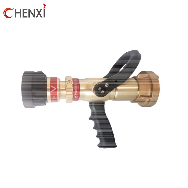 2.5 adjustable flow pistol grip foam/marine fire hose gun nozzle with EN15182 DIN14367 standard