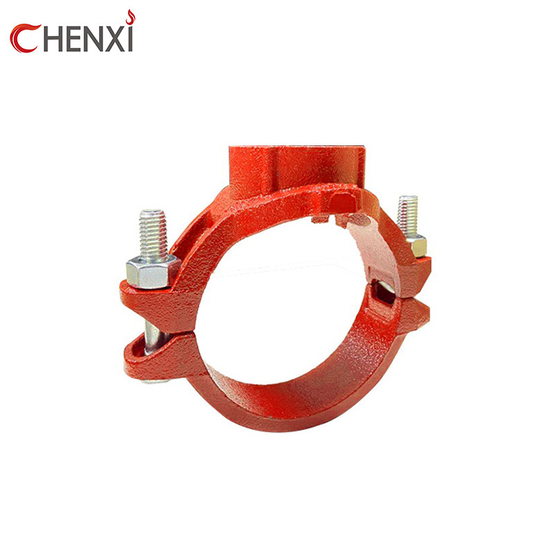 Fire Fighting Grooved Mechanical Tee Grooved Outlet Ductile Iron Pipe Fitting Coupling