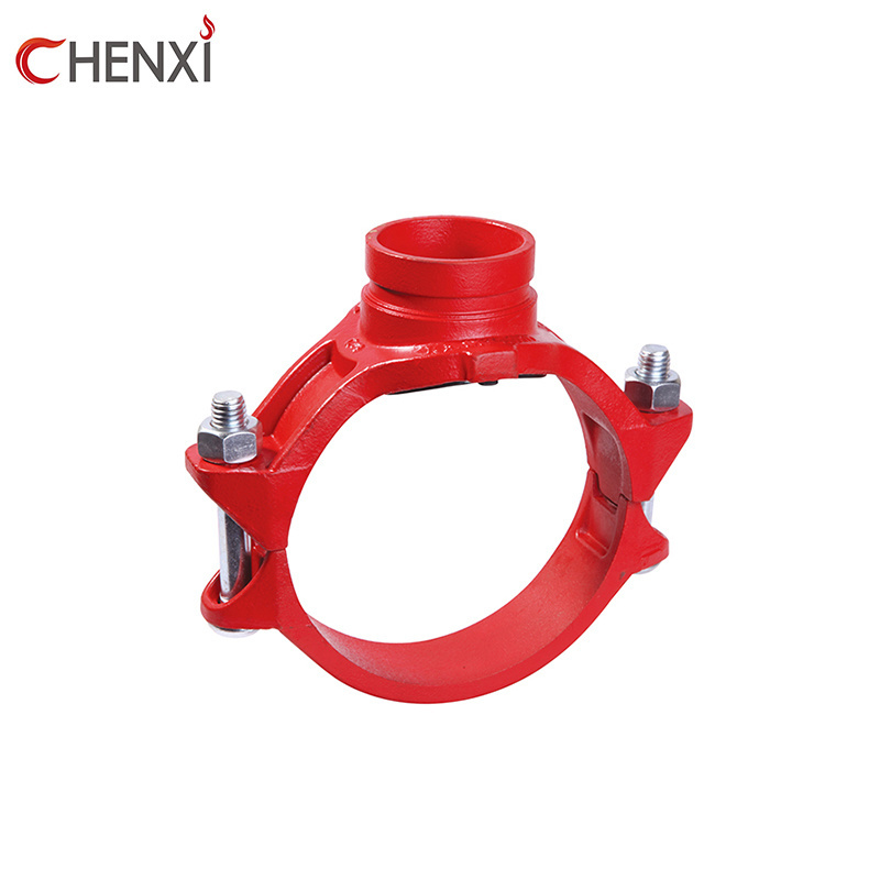 Fire Fighting Grooved Mechanical Tee Grooved Outlet Ductile Iron Pipe Fitting Coupling