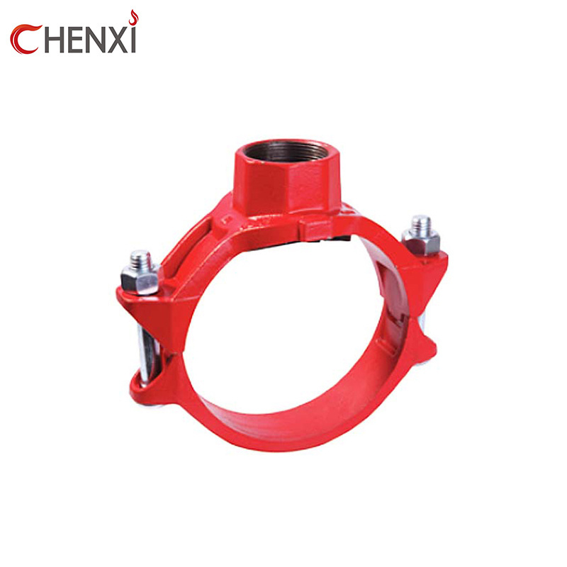 Fire Fighting Grooved Mechanical Tee Grooved Outlet Ductile Iron Pipe Fitting Coupling