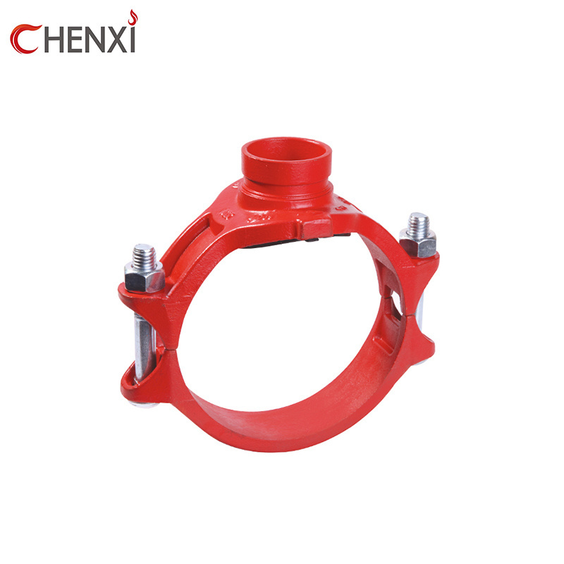 Fire Fighting Grooved Mechanical Tee Grooved Outlet Ductile Iron Pipe Fitting Coupling