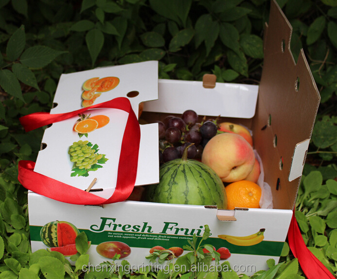 Customized Cardboard Cartaon Box Tomato and vegetable Packaging Corrugated Carton Box