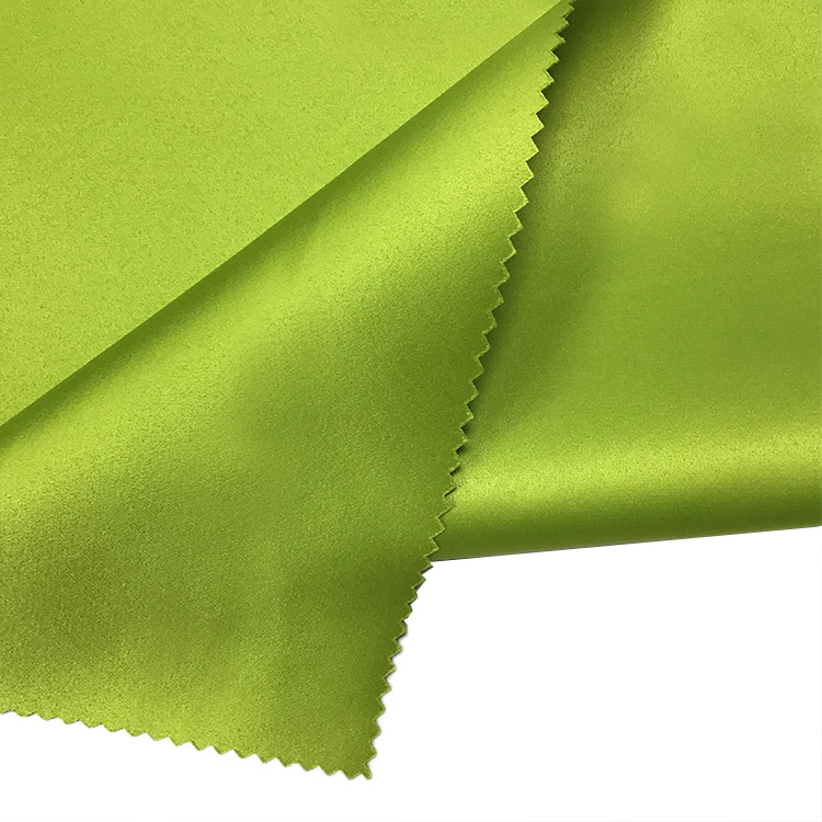 heavyweight micro elasticity multilayer satin smooth fabric for Trench Coat and Outer Jacket