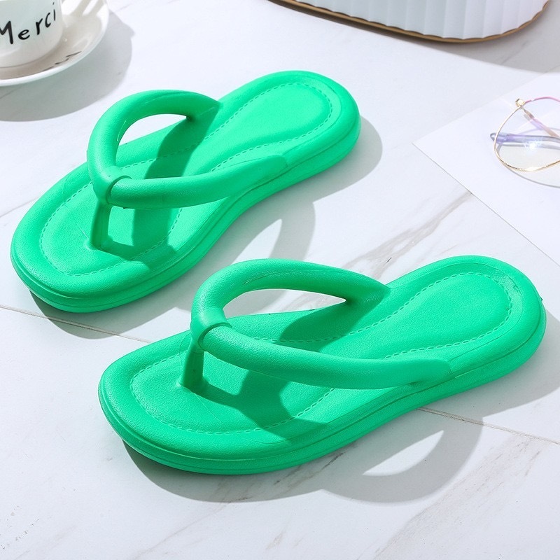 EVA slippers, soft soled slippers, thick soles, anti slip, fashionable home wear, simple flip flop manufacturer wholesale