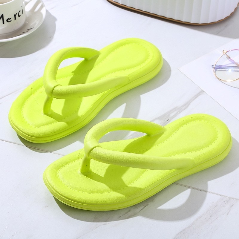 EVA slippers, soft soled slippers, thick soles, anti slip, fashionable home wear, simple flip flop manufacturer wholesale