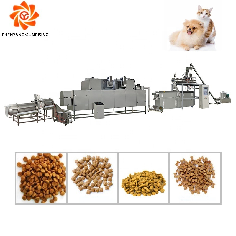 Big capacity 1000-5000kg/h manufacturing dry pet food production line cat dog food equipment