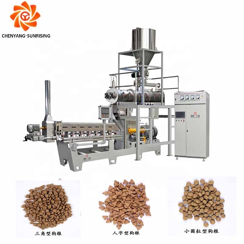 Big capacity 1000-5000kg/h manufacturing dry pet food production line cat dog food equipment