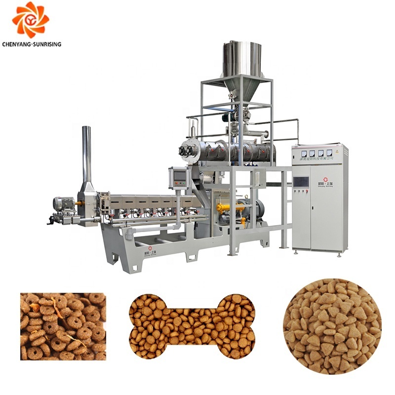 Jinan Chenyang Dog Snacks Machine Dog Food Extruder extruded dry pet food production line