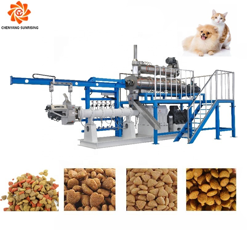 Big capacity 1000-5000kg/h manufacturing dry pet food production line cat dog food equipment