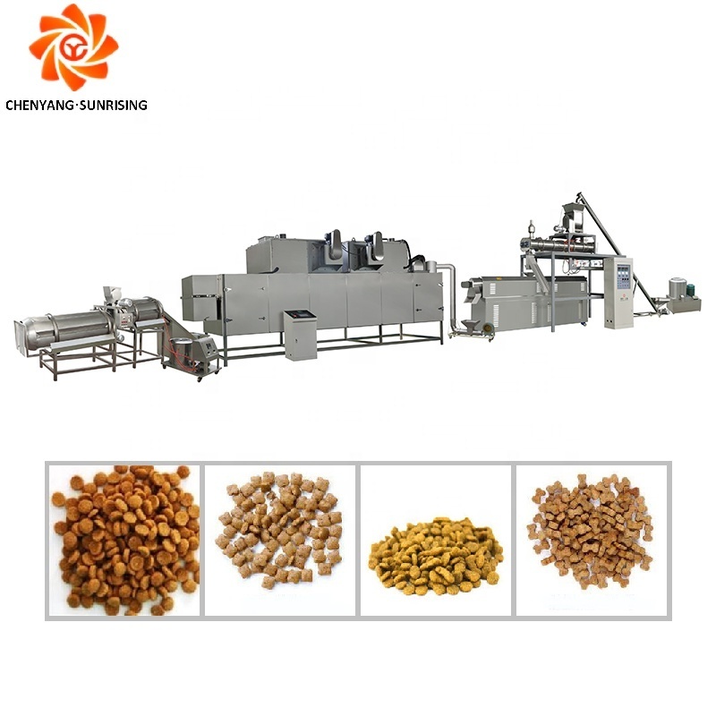 Jinan Chenyang Dog Snacks Machine Dog Food Extruder extruded dry pet food production line