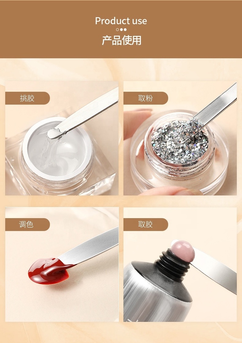 multifunctional nails Glue Mixing Rod ODM OEM crystal beads rhinestones picking tool stainless steel stick