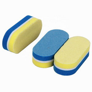 Professional long round small sponge nail file Mini high elastic polishing nail buffer Supplies