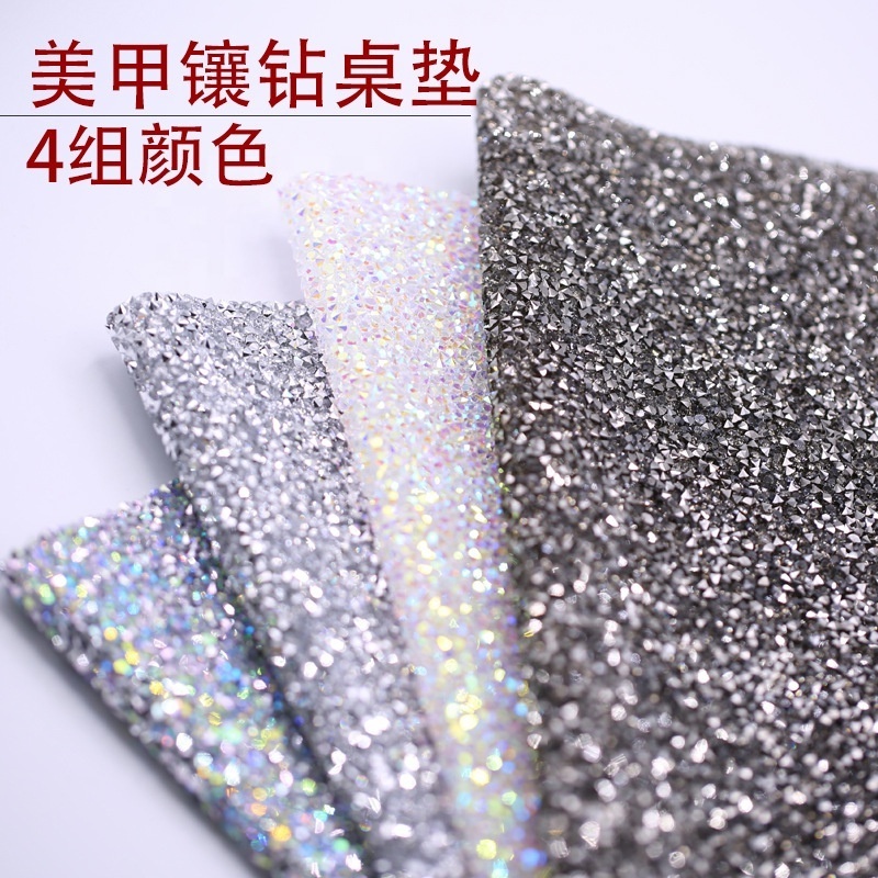 nail supplies for professionals arm rest diamond pillow  table mat rhinestone pad manicure cushion tool