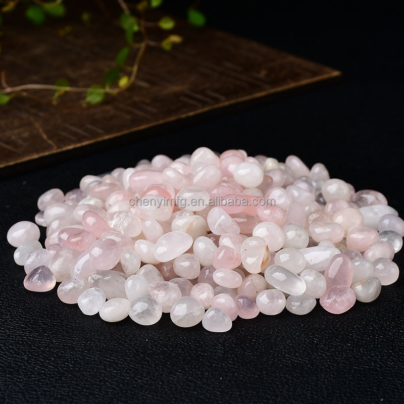 Factory Wholesale Natural Rose Quartz Palm Stone Gemstone Rose Quartz Tumbled Stone Polished Crystal Tumble for Meditation