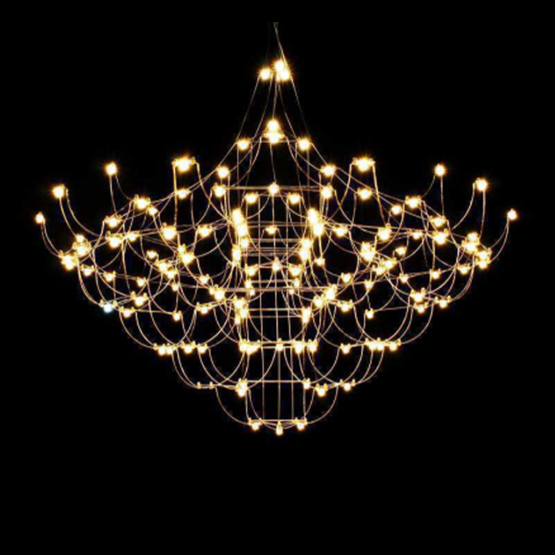 Wholesale Stainless Steel Luxury Large Decoration Chandelier Light For Hall Living Room Nordic Designer LED Chandelier Lamp