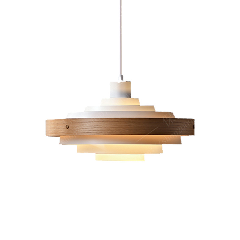 Wholesale Single Modern Home Decor Suspension Pendant Lighting For Restaurant Dining Room Nordic Wood LED Ceiling Pendant Lamp