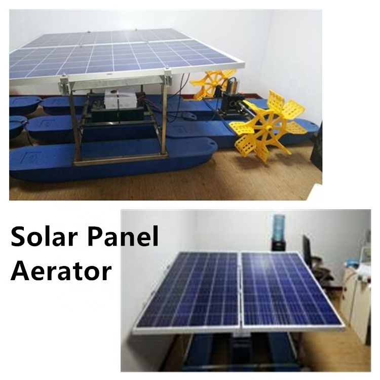 solar panels powered paddle wheel aerator solar prawn aerator