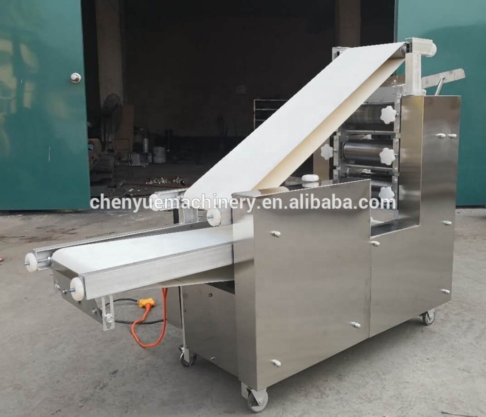 Pizza crust making machine / Arabic pita tortilla bread / automatic pizza dough base forming