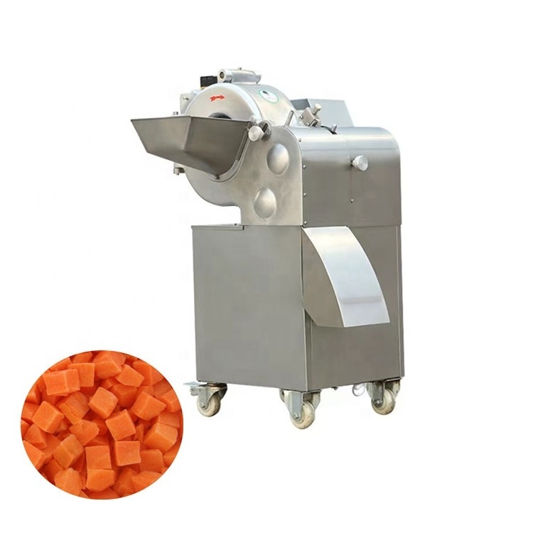 Automatic Electric Fruits And Vegetable Cube Cutting Slicing Dicing Machine Onion Tomato Dicer Machine