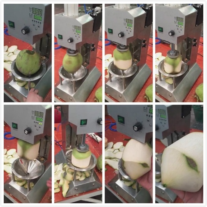 Multifunction electric coconut peeler machine cutting young trimmed tender coconut