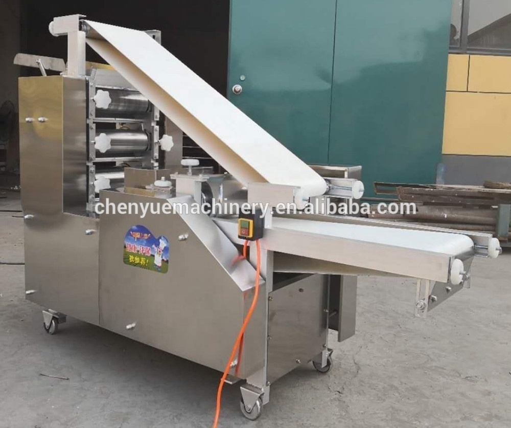 Pizza crust making machine / Arabic pita tortilla bread / automatic pizza dough base forming