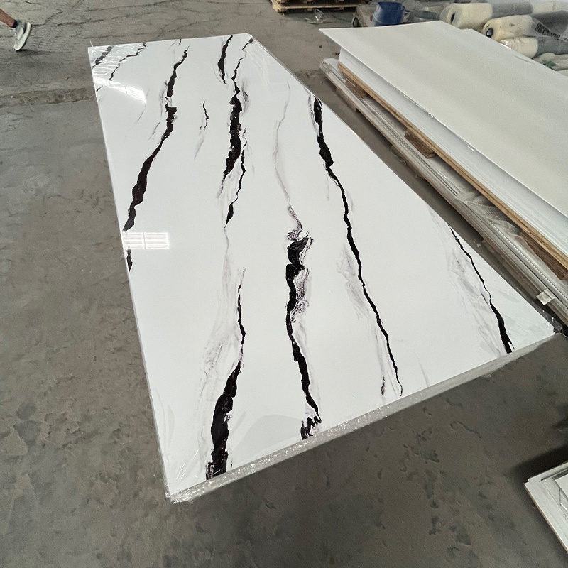 Direct Sales Customized Various Colors Marble Pvc Board  pvc marble sheet waterproof Wall Panel