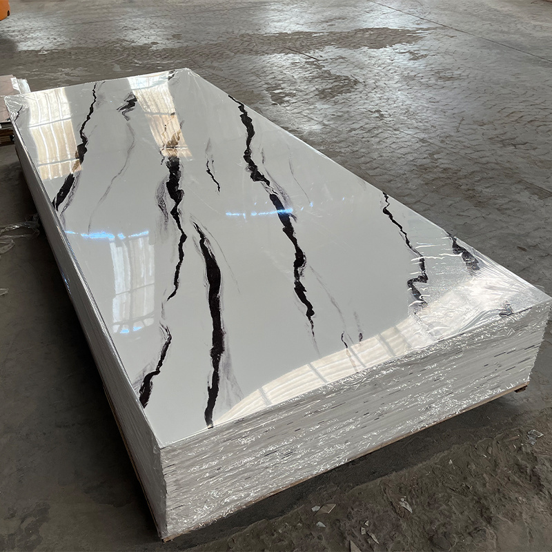 Direct Sales Customized Various Colors Marble Pvc Board  pvc marble sheet waterproof Wall Panel