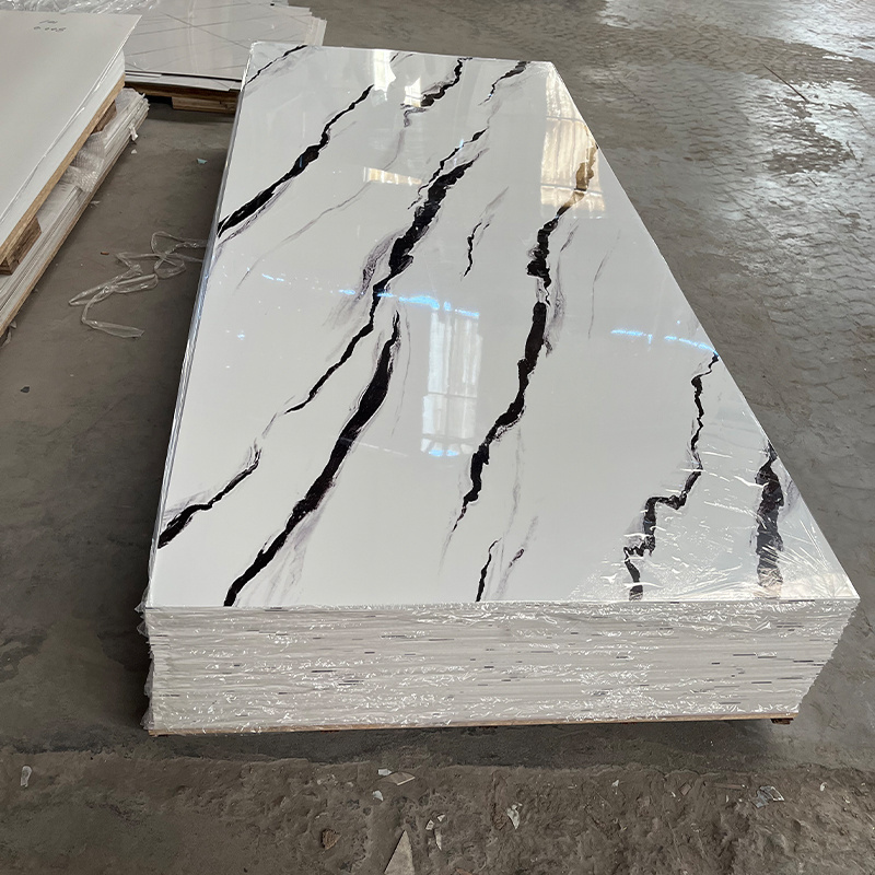 Direct Sales Customized Various Colors Marble Pvc Board  pvc marble sheet waterproof Wall Panel