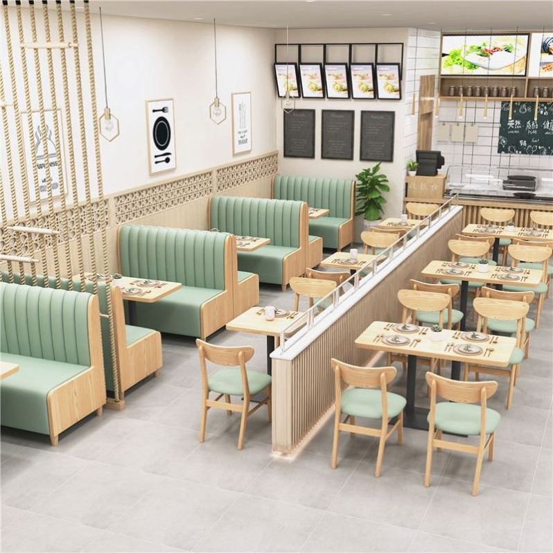 Commercial Use Double Side Restaurant Booth Seating Modern Fast Food Restaurant Sofa for restaurant furniture