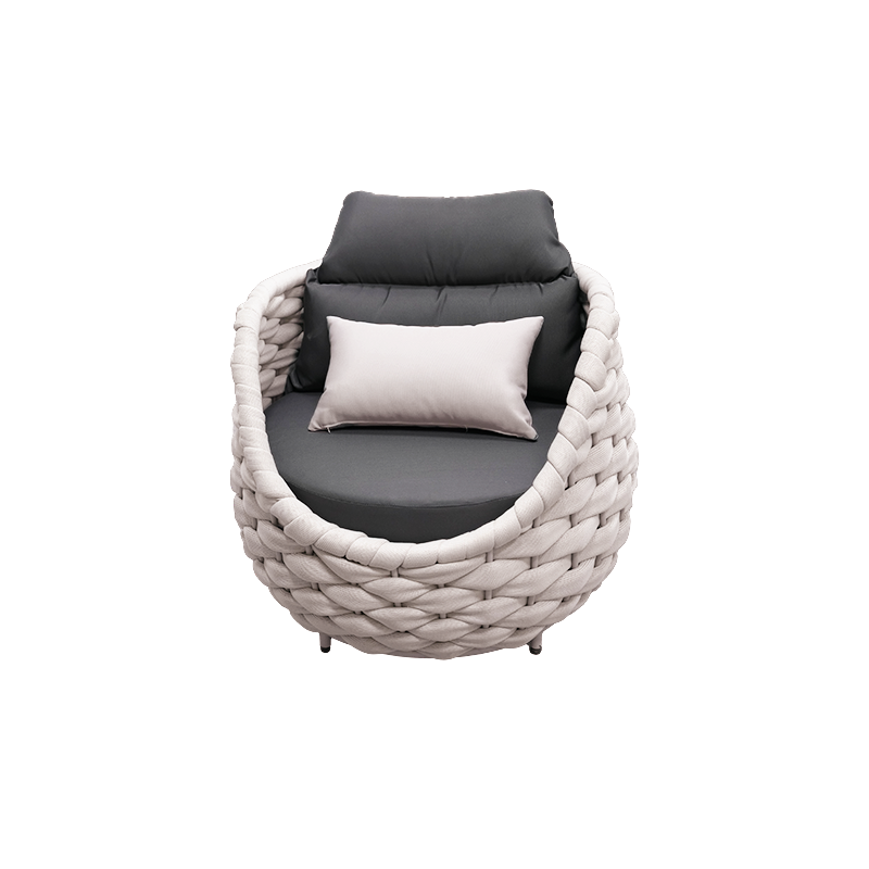 modern outdoor sofa set Wicker Table Rattan Outdoor Garden Furniture Big Rattan Table and Chair Set Contemporary Garden Sofa