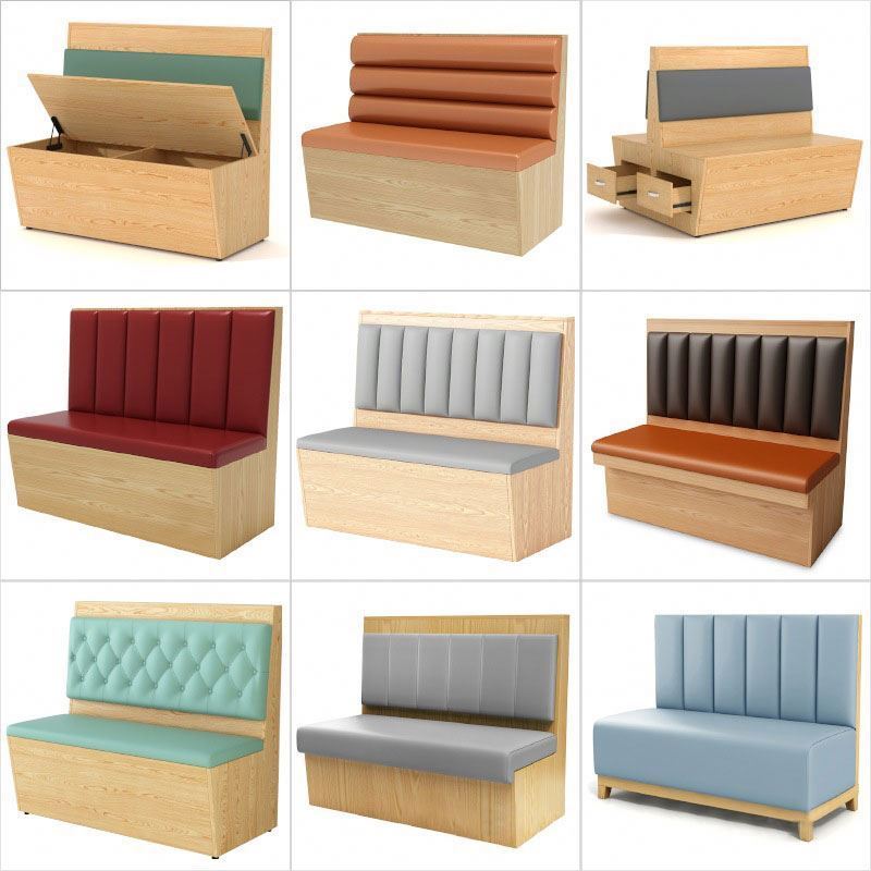 Modern Bar Booth Sofa Chairs Seating Cafe Shop Sofa Set Restaurant Sofa Chair Booth For Sale Restaurant Furniture