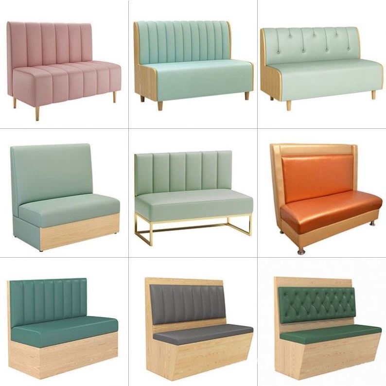 Modern Bar Booth Sofa Chairs Seating Cafe Shop Sofa Set Restaurant Sofa Chair Booth For Sale Restaurant Furniture