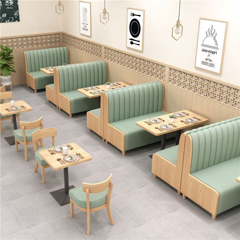 Commercial Use Double Side Restaurant Booth Seating Modern Fast Food Restaurant Sofa for restaurant furniture