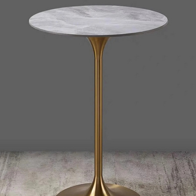 high quality Bar high Table Gold Plated Stainless Steel Round Tall Table For Bar Hotel Wedding Rental