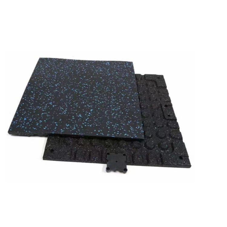 Elastic Weight Lifting Rubber Floor Tile for Gym 15mm