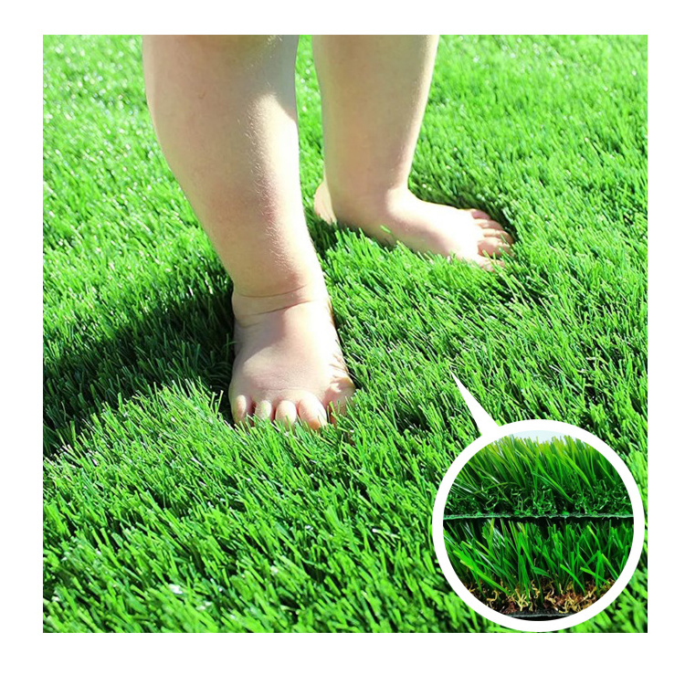 Cheaper green garden landscape synthetic turf artificial grass mat