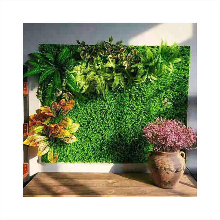 UV Resistant Green Grass Wall Backdrop Artificial Plants Wall Panel