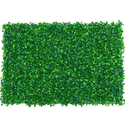 Anti-UV Plastic High Quality Hedge Boxwood Panels Green Plant Vertical Artificial Garden Wall grass