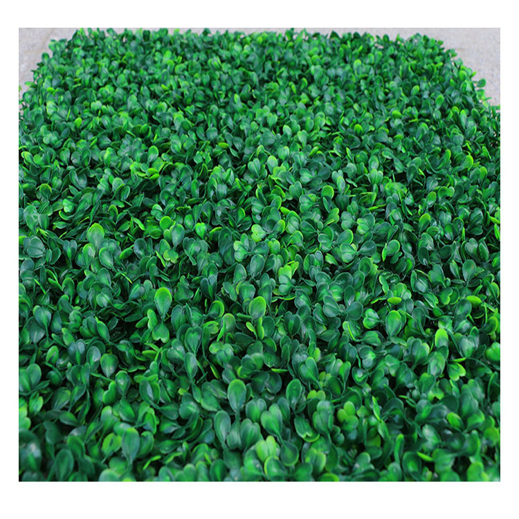 Anti-UV Plastic High Quality Hedge Boxwood Panels Green Plant Vertical Artificial Garden Wall grass