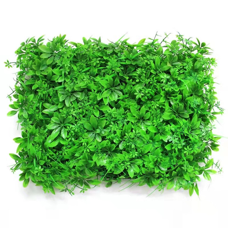 Plastic Greenery Plant Green Grass Wall Panel Artificial