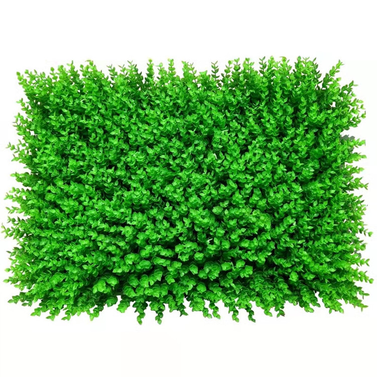 Plastic Greenery Plant Green Grass Wall Panel Artificial