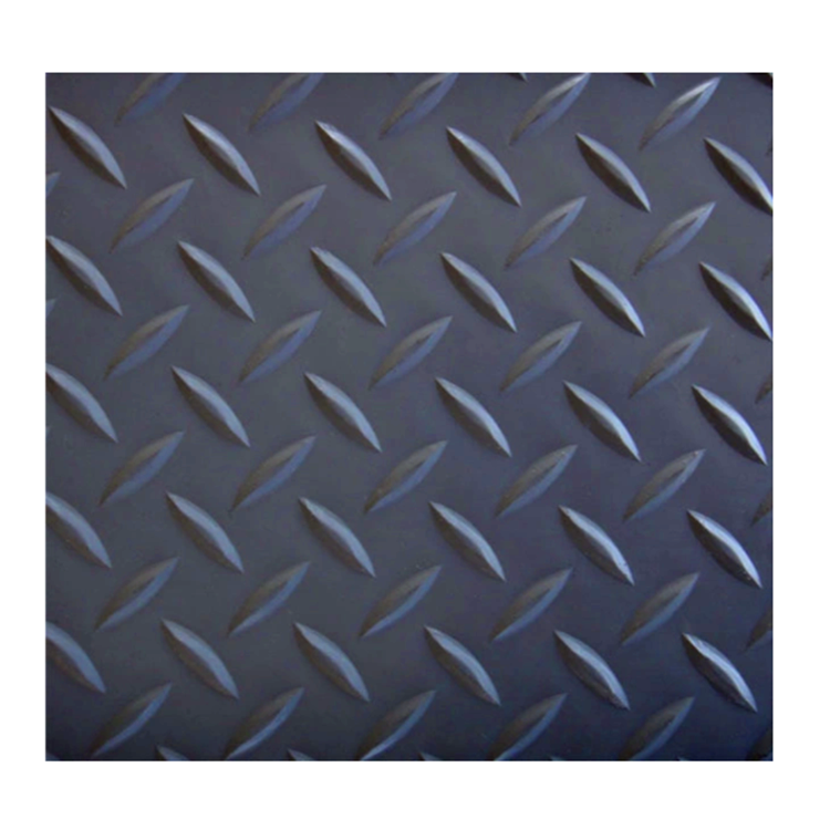 Outdoor Anti Slip Diamond Willow Leaf Rubber Sheet Flooring Mat