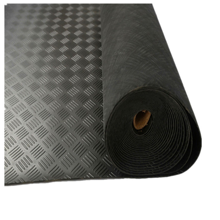 Anti Slip Checker Pattern Rubber Floor Mat Sheet