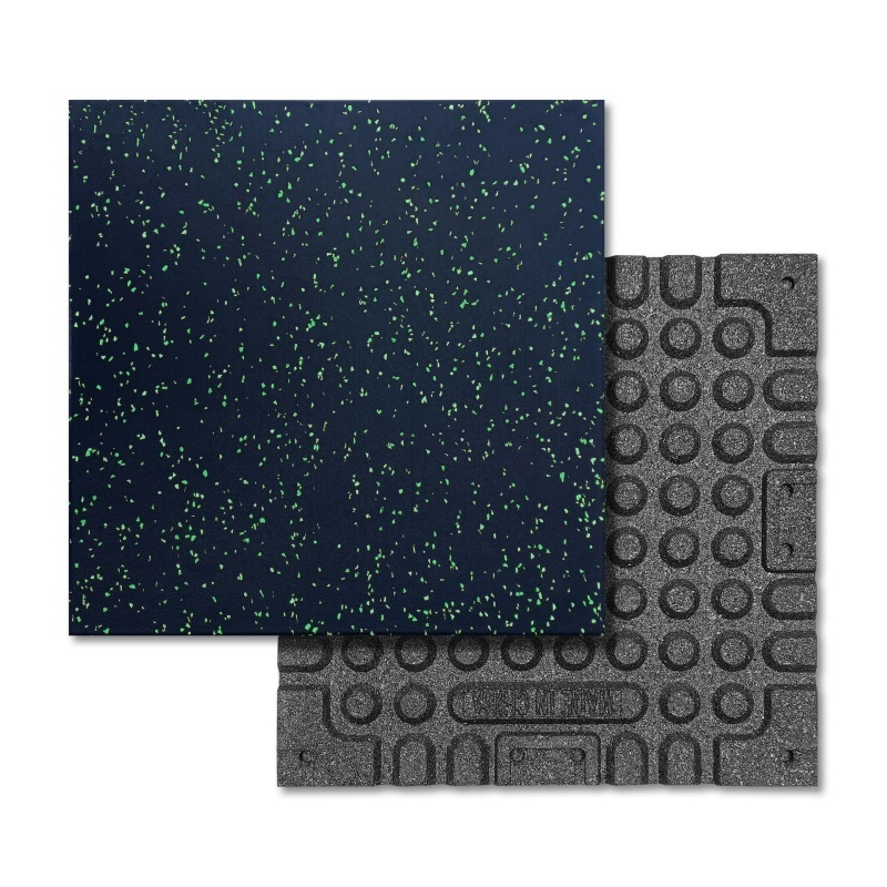 Elastic Weight Lifting Rubber Floor Tile for Gym 15mm