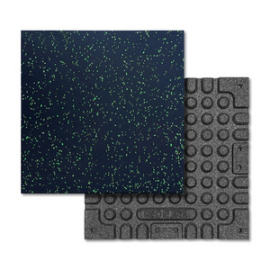 Elastic Weight Lifting Rubber Floor Tile for Gym 15mm