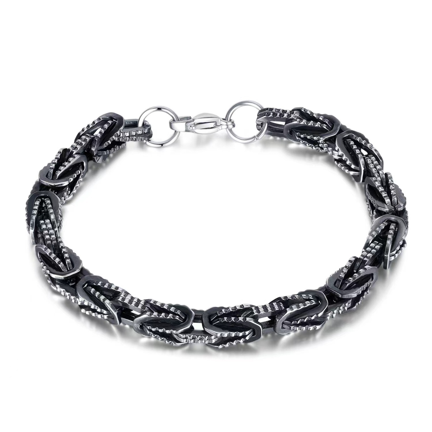 High quality personalized punk luxury stainless steel chain man bracelet 316L stainless steel jewelry