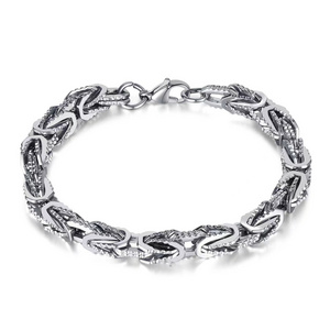 High quality personalized punk luxury stainless steel chain man bracelet 316L stainless steel jewelry