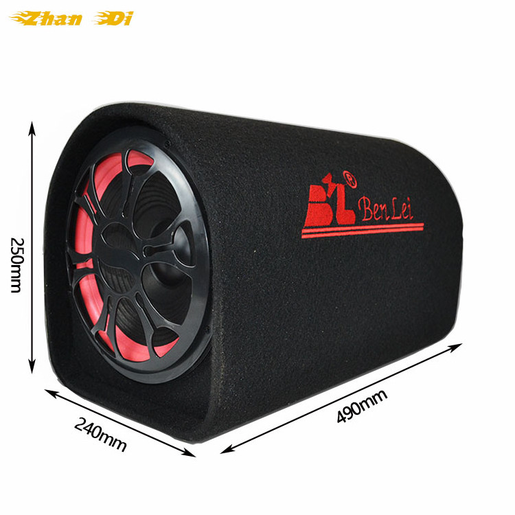 Manufacturer New Style Audio active 8 Inch Rms 100W car Subwoofer 4 Ohm 25 core voice coil Tunnel subwoofer for car