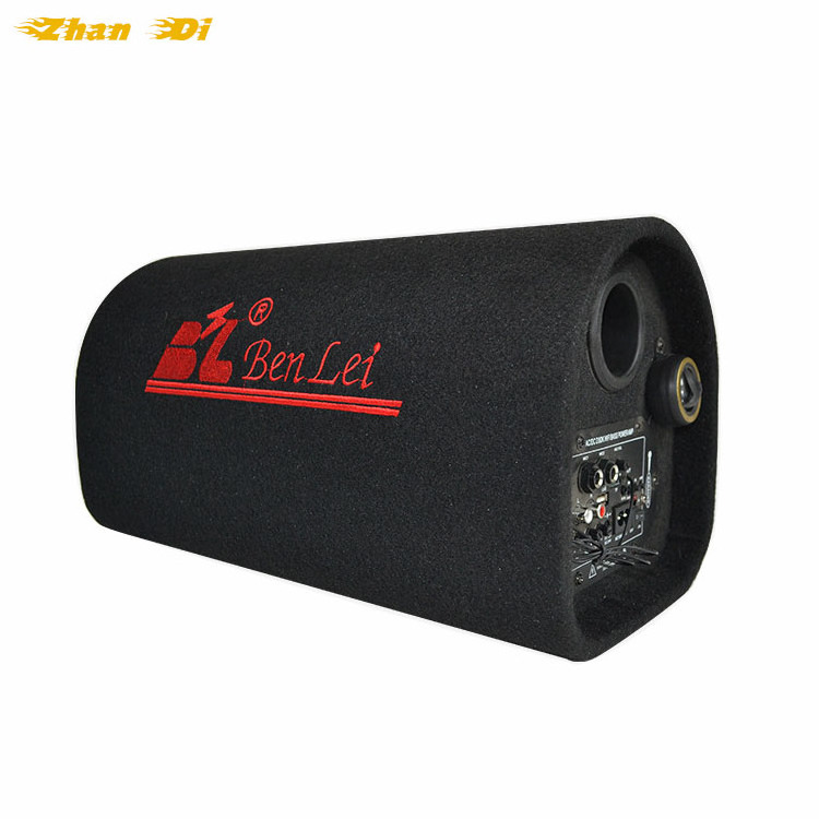 Manufacturer New Style Audio active 8 Inch Rms 100W car Subwoofer 4 Ohm 25 core voice coil Tunnel subwoofer for car